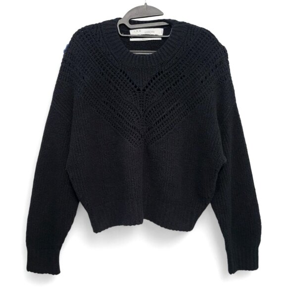 IRO Arresispe Black Open Knit Sweater Pullover - Picture 3 of 13